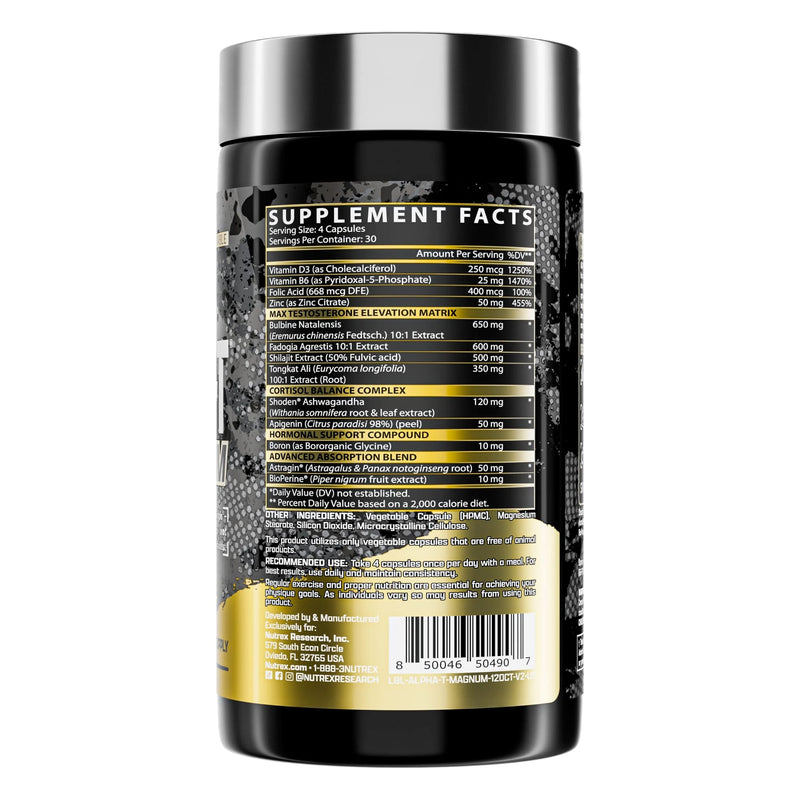 Alpha - T Magnum by Nutrex Research - Natty Superstore