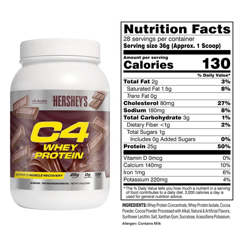 C4 Whey Protein Powder by Cellucor - Natty Superstore