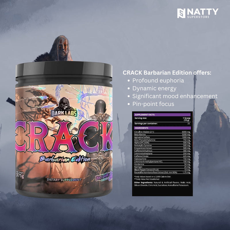 CRACK Barbarian Edition Pre-Workout by Dark Labs - Natty Superstore