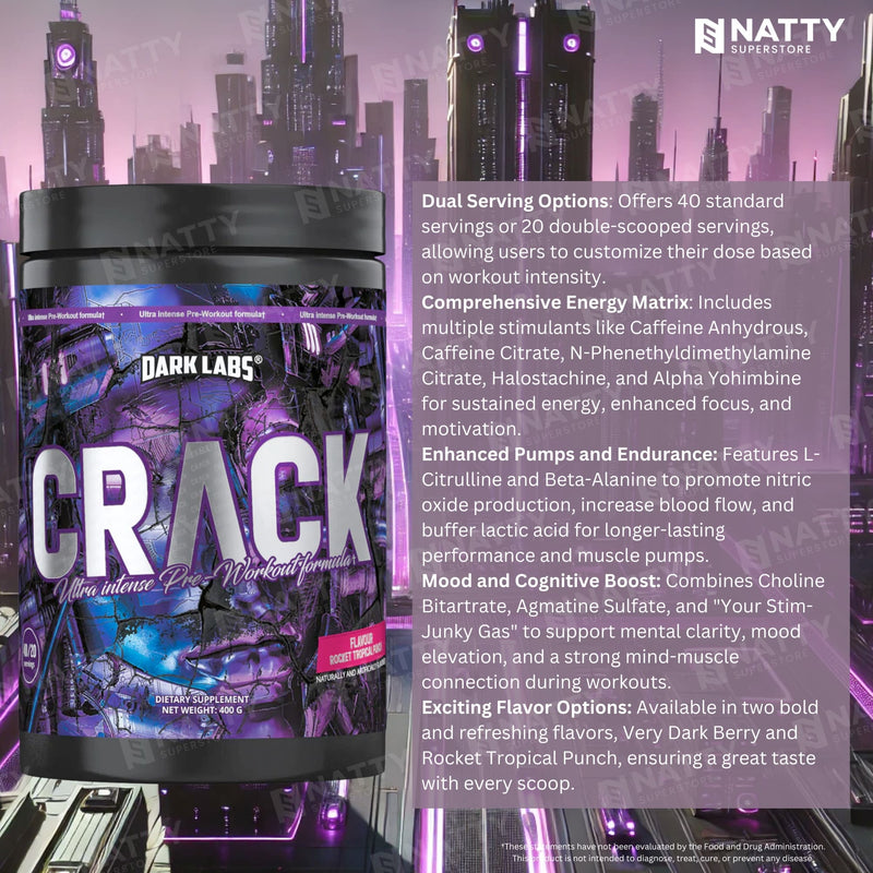 CRACK Pre - Workout by Dark Labs - Natty Superstore