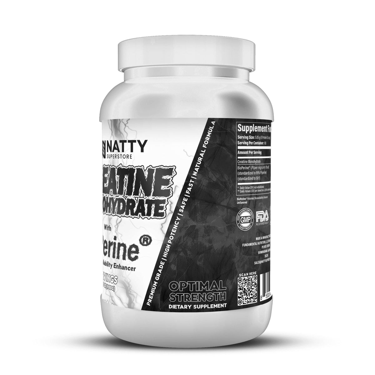 Creatine Monohydrate by Natty SuperStore