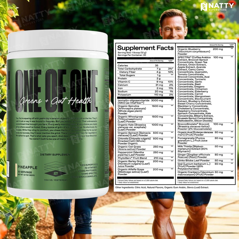 Greens + Gut Health by One on One - Natty Superstore