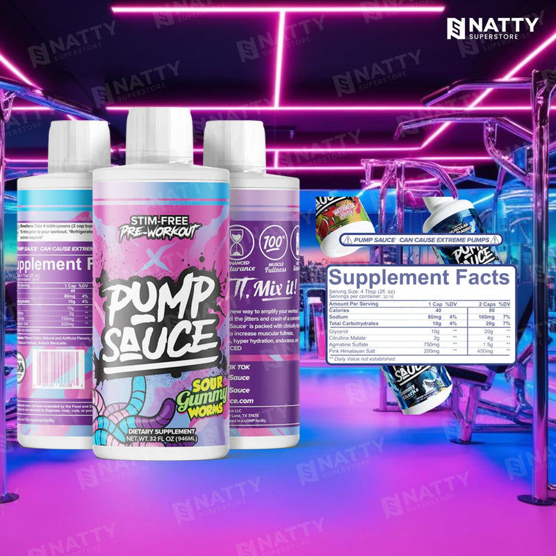 Pump Sauce Stim - Free Pre - Workout - Natty Superstore