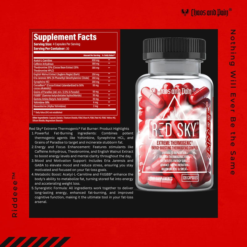 Red Sky - Thermogenic Fat Burner - Natty Superstore