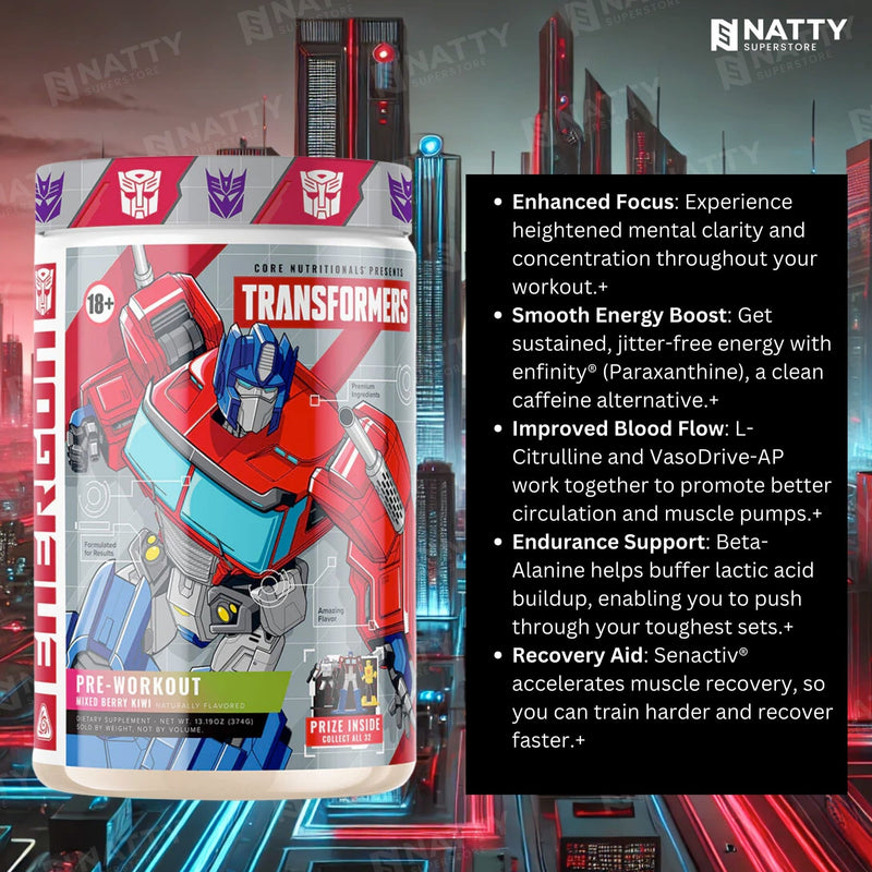 Transformers Energon Pre - Workout - Natty Superstore