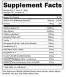 BLACK WOKE AF High Stimulant Pre-Workout Supplement Facts