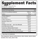 BUCKED UP BLACK Pre-Workout Supplement Facts