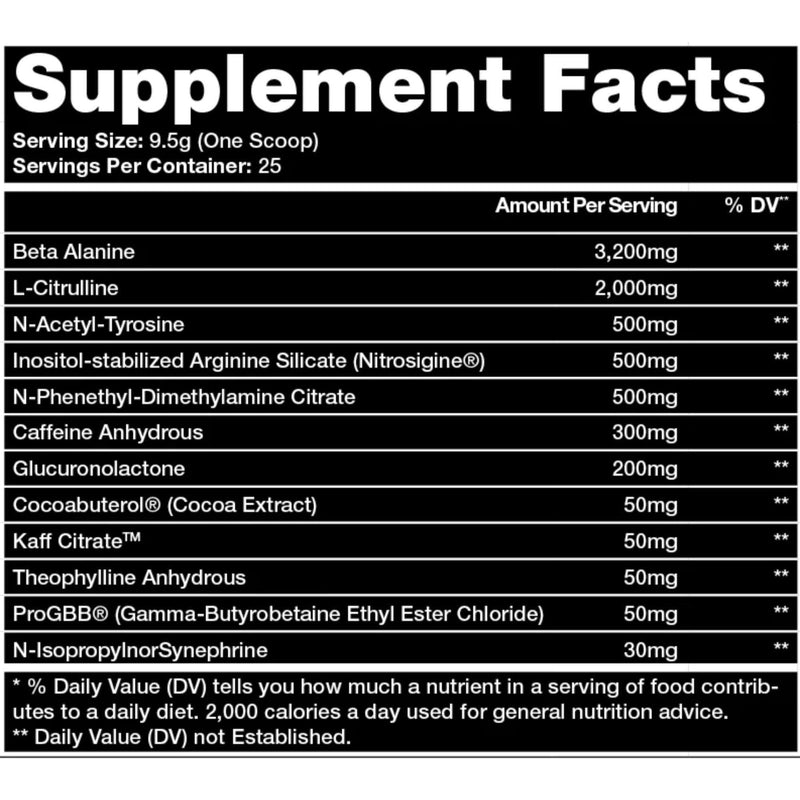 supplement facts natty