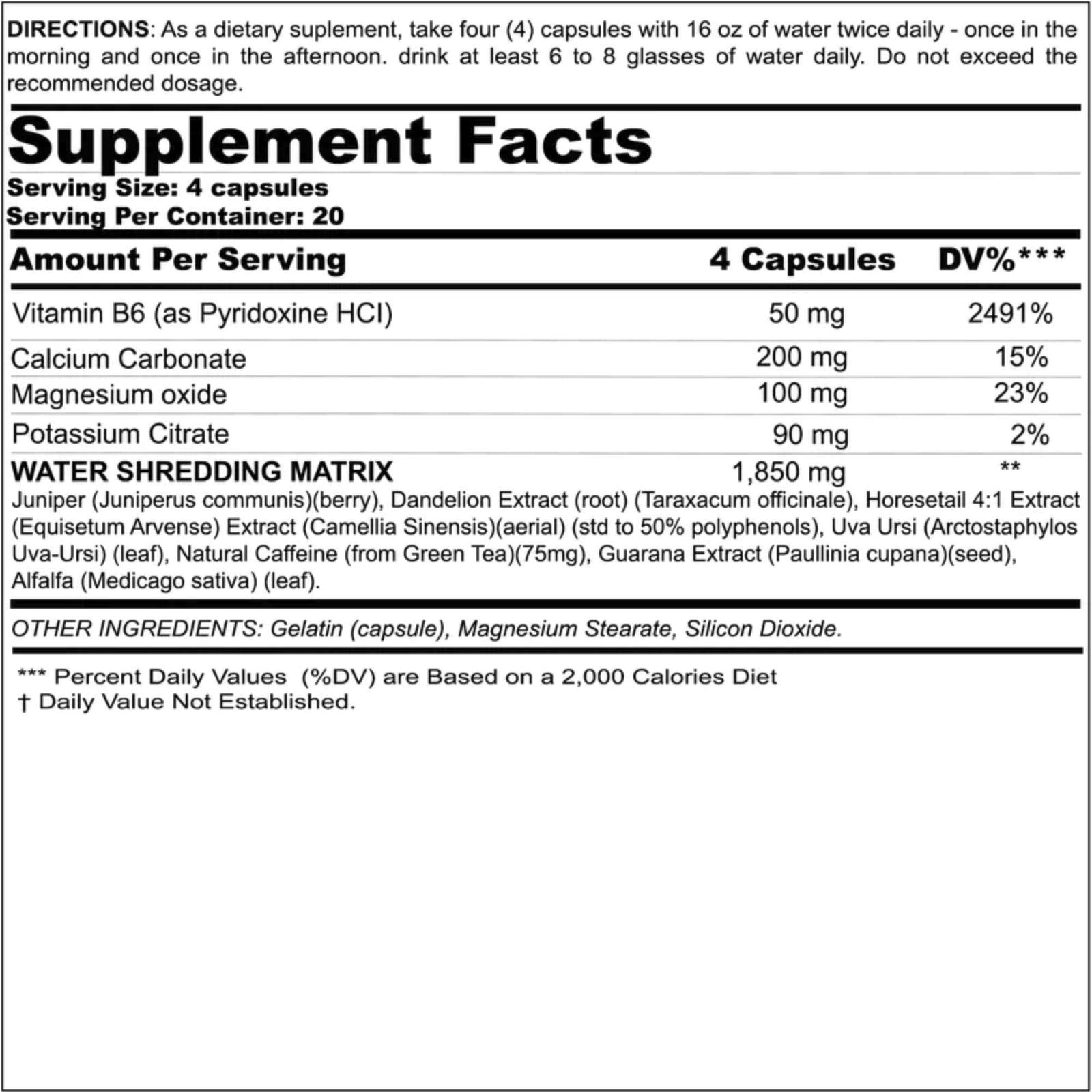 DRY SPELL ULTRA POTENT WATER LOSS FORMULA Natty Superstore Dry spell ultra potent water loss formula natty superstore