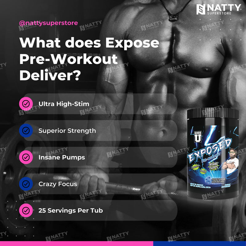 Exposed Pre-Workout  info- Natty Superstore