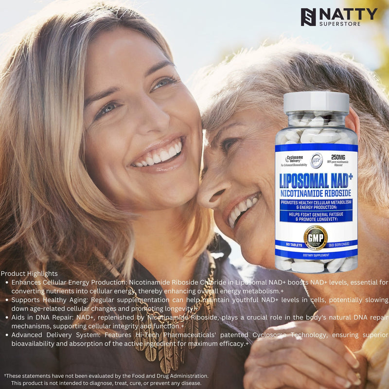 Liposomal NAD+ by Hi Tech Pharmaceuticals - Natty Superstore