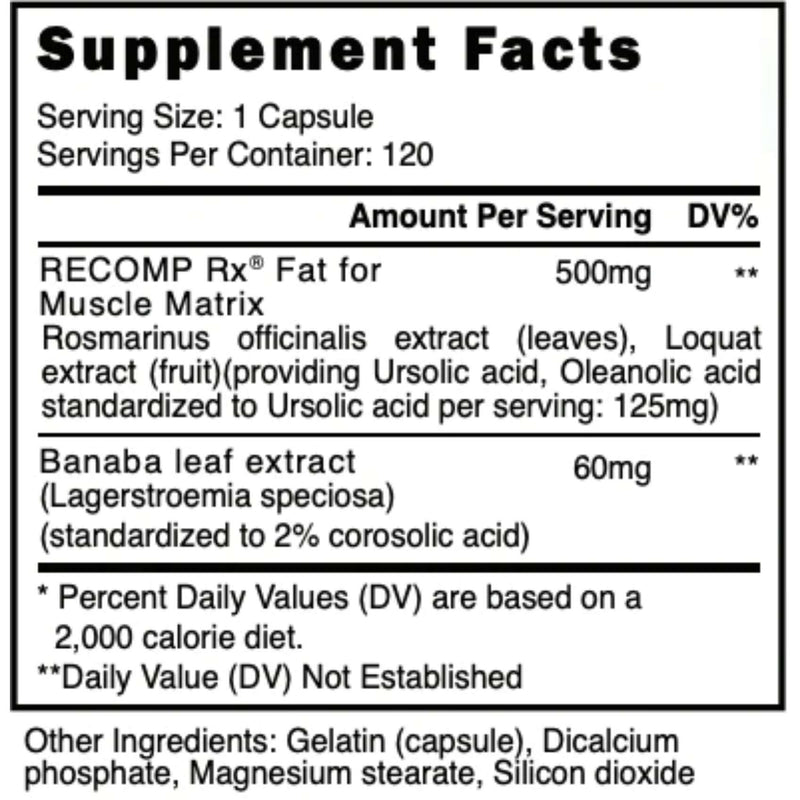 Recomp Rx Fat for Muscle by Blackstone Labs - Natty Superstore