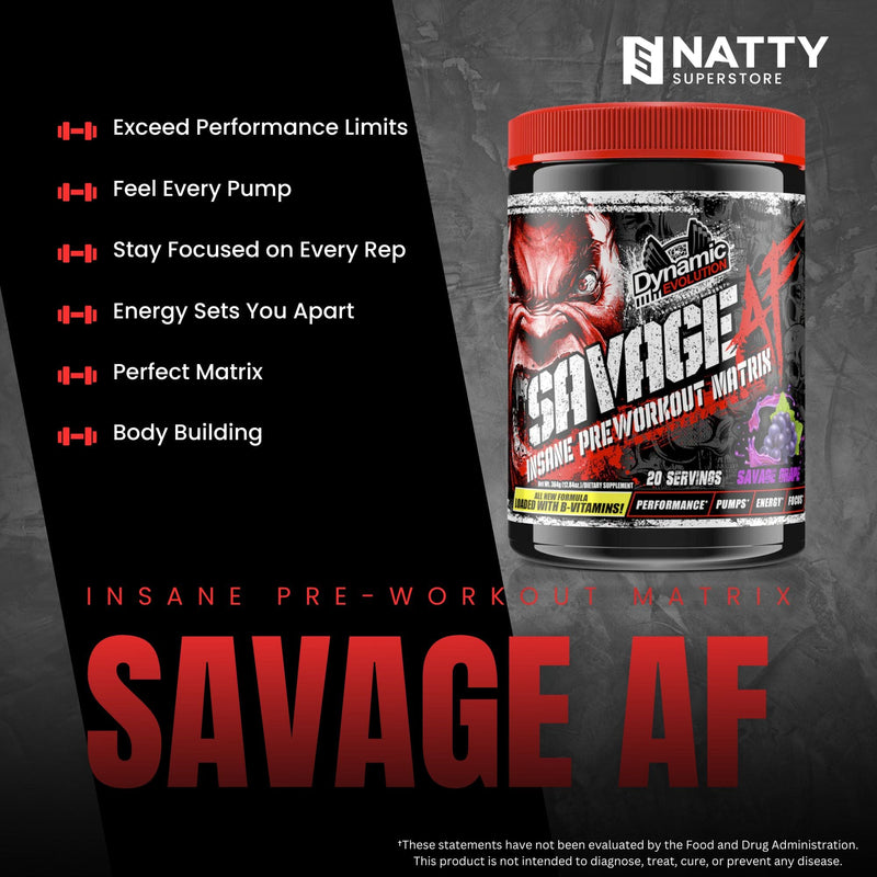 Savage AF 2.0 Pre-Workout - Natty Superstore