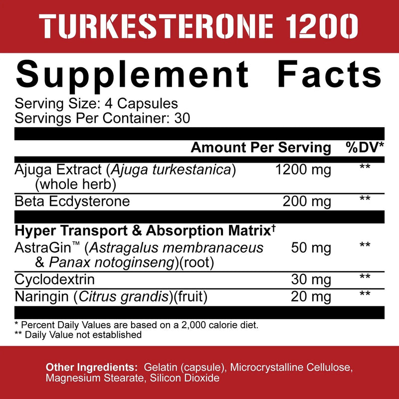 TURKESTERONE 1200 by 5% Nutrition - Natty Superstore